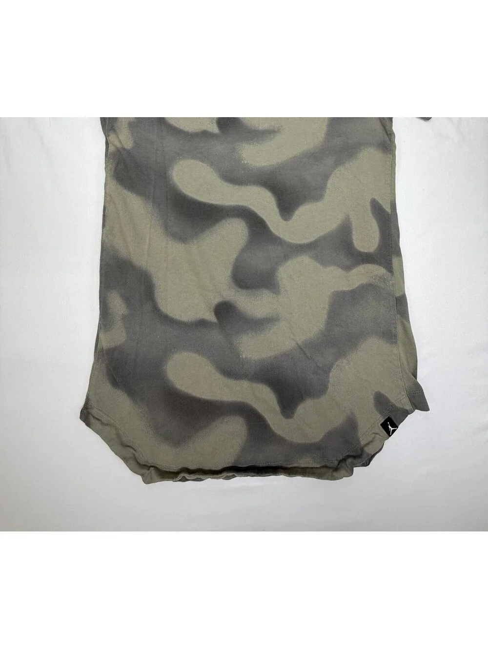 Jordan Retro 5 Men's T-Shirt Camo Short Sleeve Crew Neck Cotton Size Small Green